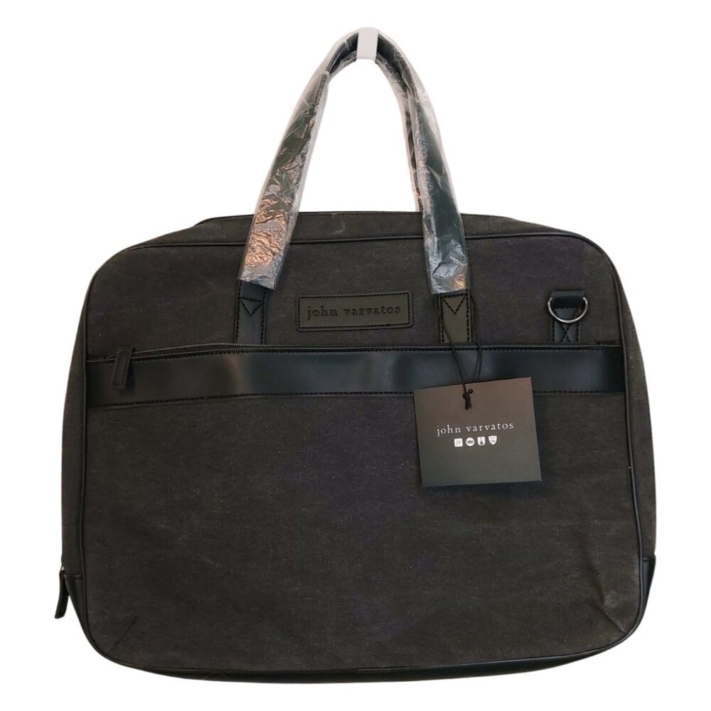 NWT John Varvatos Canvas Laptop Bag